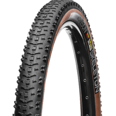 Cubierta Hutchinson TL Skeleton RLAB 29x2.15 Negro y ocre